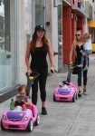 Tamara and Petra Ecclestone out in LA with their daughters Lavinia & Sophia