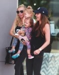 Tamara and Petra Ecclestone out in LA with their daughters Lavinia and Sophia