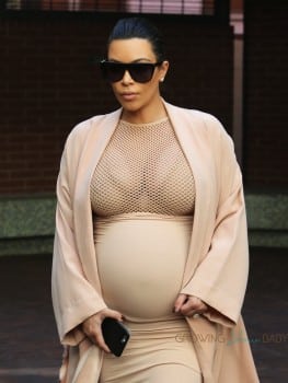 pregnant Kim Kardashian out in LA