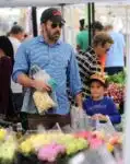 Ben Affleck with daughter Seraphina at the market