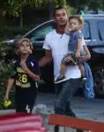 Gavin Rossdale out in LA with sons Apollo and Kingston