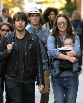 Keira Knightley & James Righton Step Out With Baby Edie In NYC