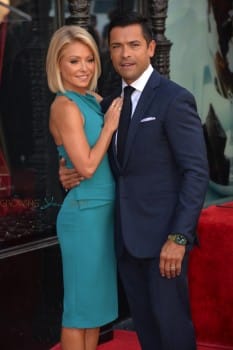 Kelly Ripa and Mark Consuelos at the Hollywood Walk of Fame Star Ceremony