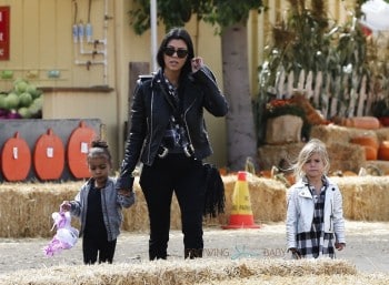 Kourtney Kardashian Enjoys Underwood Family Farms with daughter Penelope,  and Niece North West