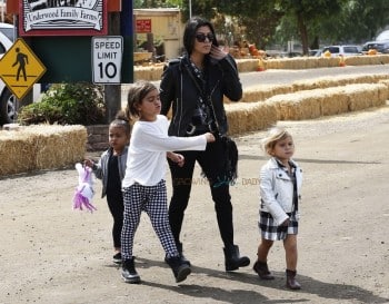 Kourtney Kardashian Enjoys Underwood Family Farms with kids Penelope, Mason and Niece North West