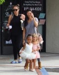 Kourtney Kardashian at ballet class with daughter Penelope Disick & niece North West