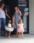 Kourtney Kardashian at ballet class with daughter Penelope and niece North West