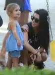 Kourtney Kardashian out in LA at the park with daughter Penelope Disick