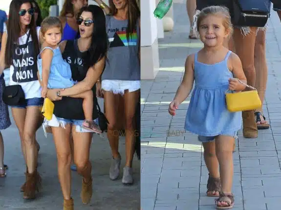 Kourtney Kardashian out in LA shopping with daughter Penelope Disick 10:109:15