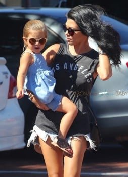 Kourtney Kardashian out in LA with daughter Penelope Disick
