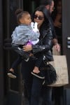 Kourtney Kardashian with niece North West out for lunch at The Grill on the Alley in Thousand Oaks , California