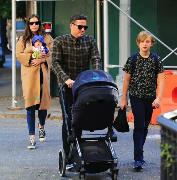 Liv Tyler and David Gardner step out in NYC with kids Milo Langdon and Sailor Gardner