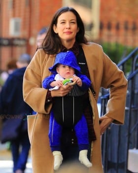Liv Tyler out in NYC with son Sailor Gardner