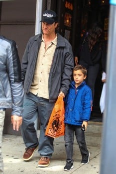 Matthew McConaughey out in NYC with son Levi