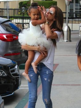 North West at dance class