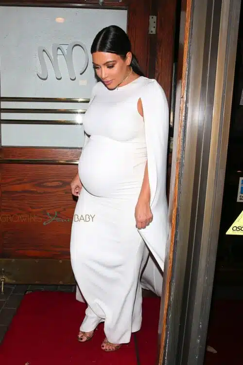 Pregnant Kim Kardashian leaves Madeo in LA