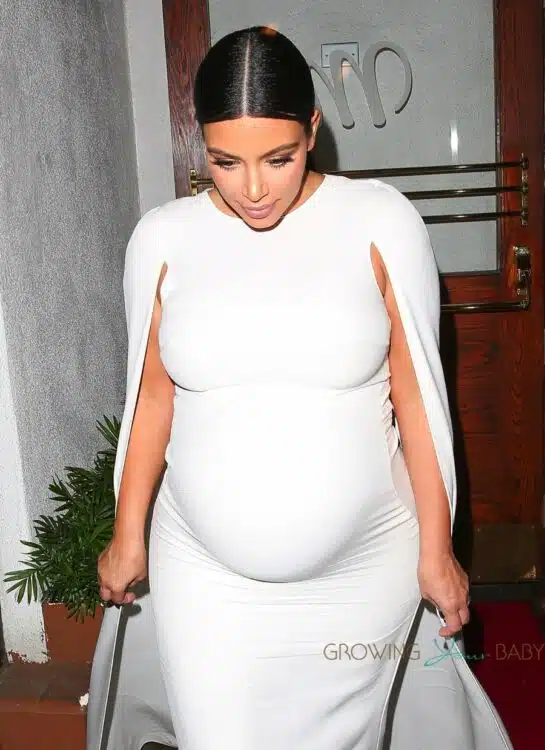 Pregnant Kim Kardashian leaves Madeo in LA