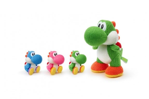 Yarn Yoshi amiibo figures