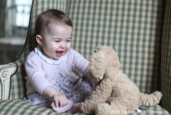 6 month old Princess Charlotte photographed at Anmer Hall, the family home in Norfolk