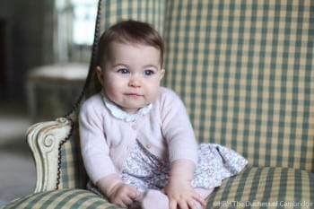 6 month old Princess Charlotte photographed at Anmer Hall, the family home in Norfolk