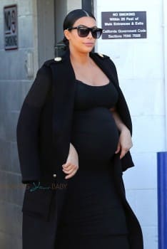 A very pregnant Kim Kardashian steps out in LA