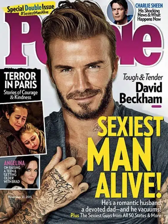 David Beckham Is Named People's 'Sexiest Man Alive 2015