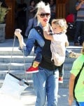 Gwen Stefani With Son Apollo leaving church on November 8th 2015