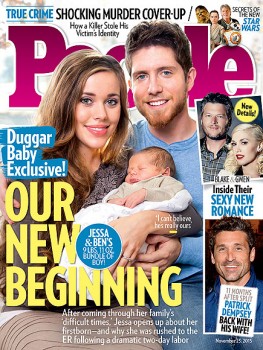 Jessa and Ben Seewald cover People Magazine with their son Spurgeon