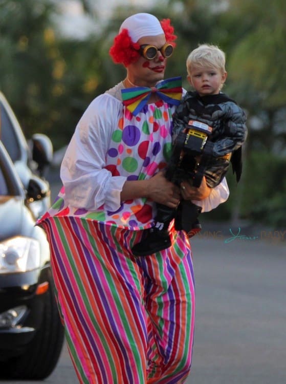 Josh Duhamel out for Halloween 2015 with son AXL