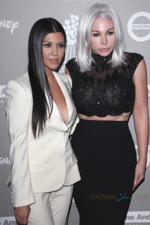 Kourtney Kardashian and Joyce Bonelli at the 2015 Baby2Baby Gala