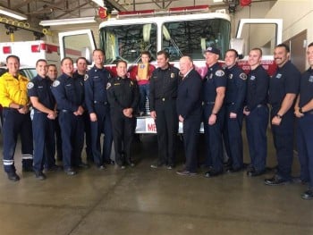 Nathaniel Stocks  honored for saving gramma's life