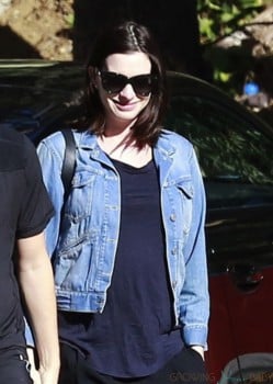 Newly pregnant Anne Hathaway steps out in LA