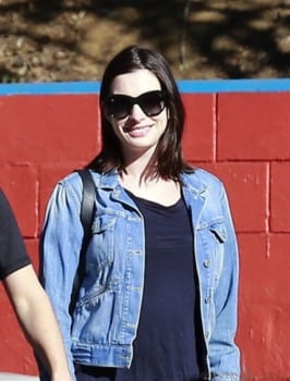 Newly pregnant Anne Hathaway steps out in Las Angeles