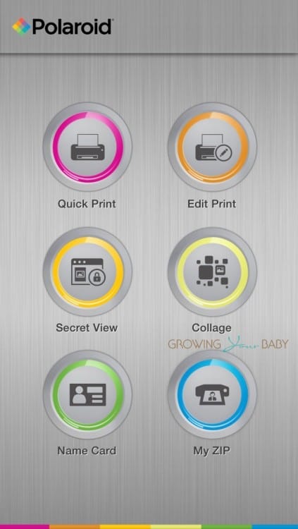 Polaroid Zip instant mobile printer - print options