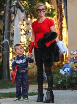 Reese Witherspoon out for Halloween with son Tennessee Toth