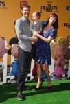 Sara Rue with husband Kevin Price and Tallulah at 'The Peanuts Movie' Premiere