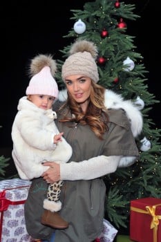 Tamara Eccleston at Winter Wonderland with daughter Sophia Rutland