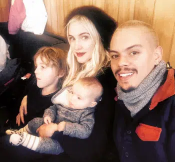 Ashlee Simpson and Evan Ross with kids Jagger and Bronx Wentz