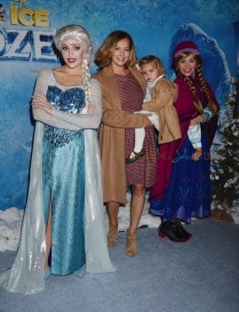 Bijou Phillips and Fianna Masterson,  at the premiere of Disney On Ice's 'Frozen' at Staples Center LA