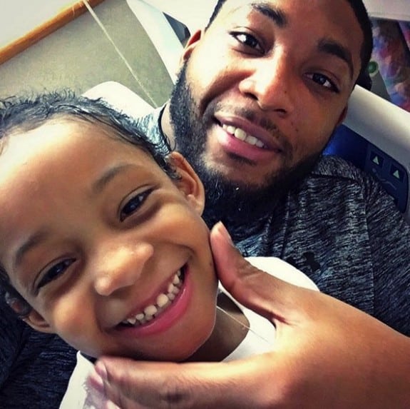 Devon Still With daughter Leah