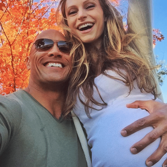 Dwayne "The Rock" Johnson and girlfriend Lauren Hashian