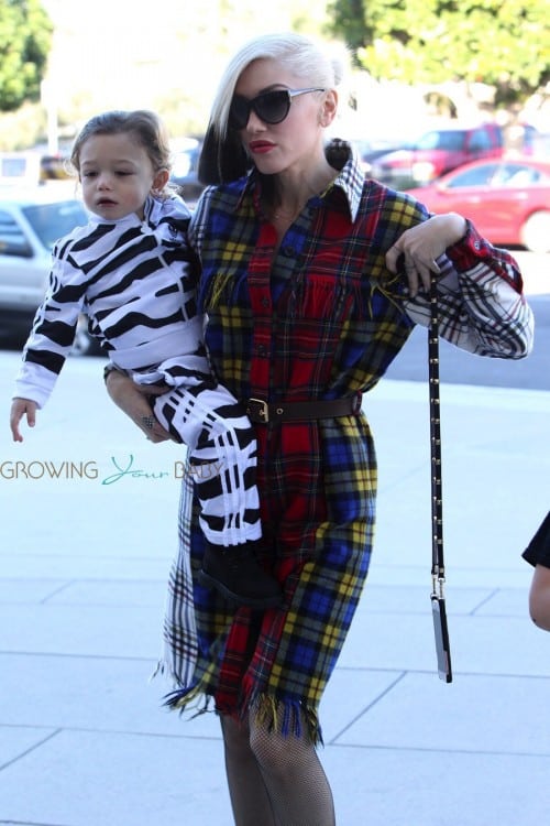 Gwen Stefani and son Apollo head to church in LA