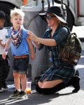 Hilary Duff Steps Out With Son Luca Comrie In Studio City