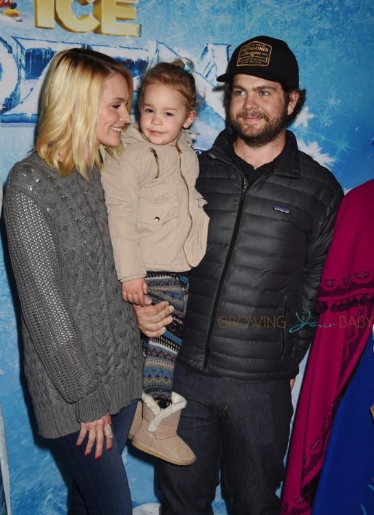Jack and Lisa Osbourne with daughter pearl at the premiere of Disney On Ice's 'Frozen' at Staples Center LA