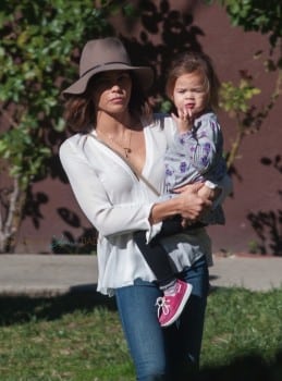 Jenna Dewan Tatum and Daughter Everly at a pre-thanksgiving party