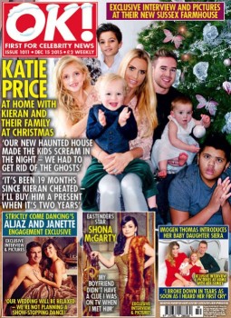 Katie Price and husband Kieran Hayler cover OK Magazine with her 5 kids, Junior, Princess, Harvey, Jett and Bunny