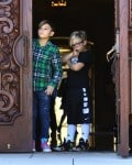 Kingston and Zuma Rossdale leave church in LA