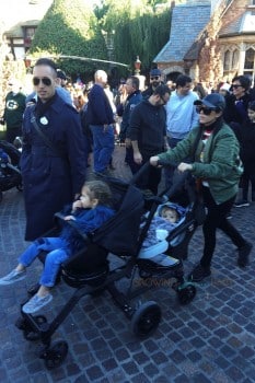 Kourtney Kardashian at Disneyland with kids Penelope and Reign Disick