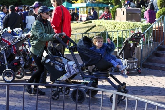 Kourtney Kardashian at Disneyland with kids Penelope and Reign Disick