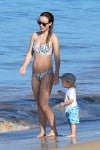 Olivia Wilde At The Beach In Maui with son Otis